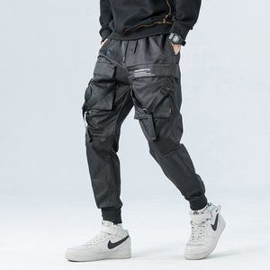 Techwear Pants Black Streetwear Joggers Cyberpunk Multi-Pockets Joggers LB-9043